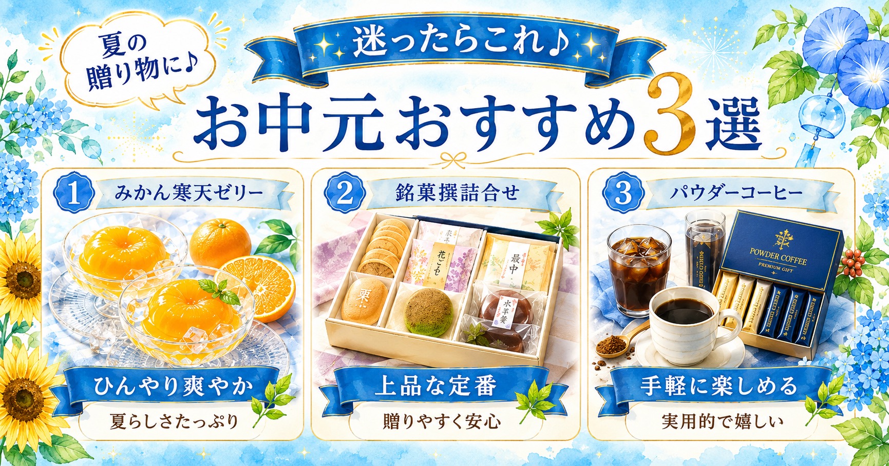 お中元おすすめ3選